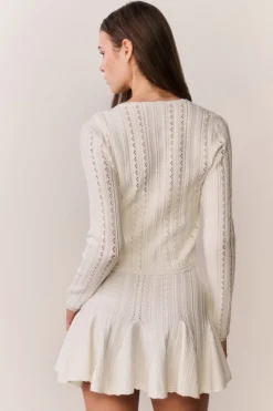 Peridot Stretch Pointelle Cardigan