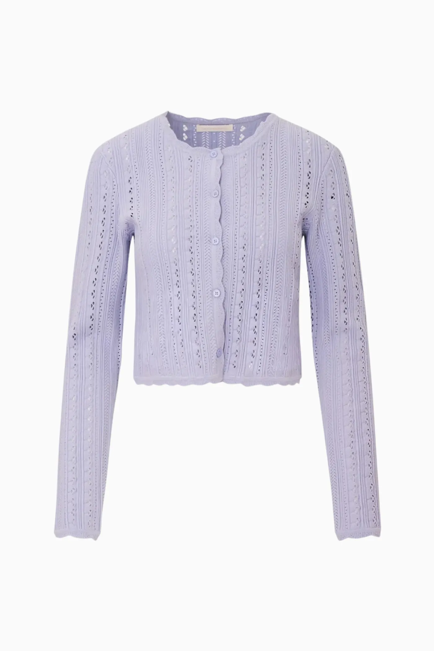 Peridot Stretch Pointelle Cardigan