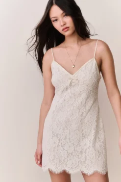 Petaline Lace Mini Dress