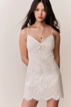Petaline Lace Mini Dress