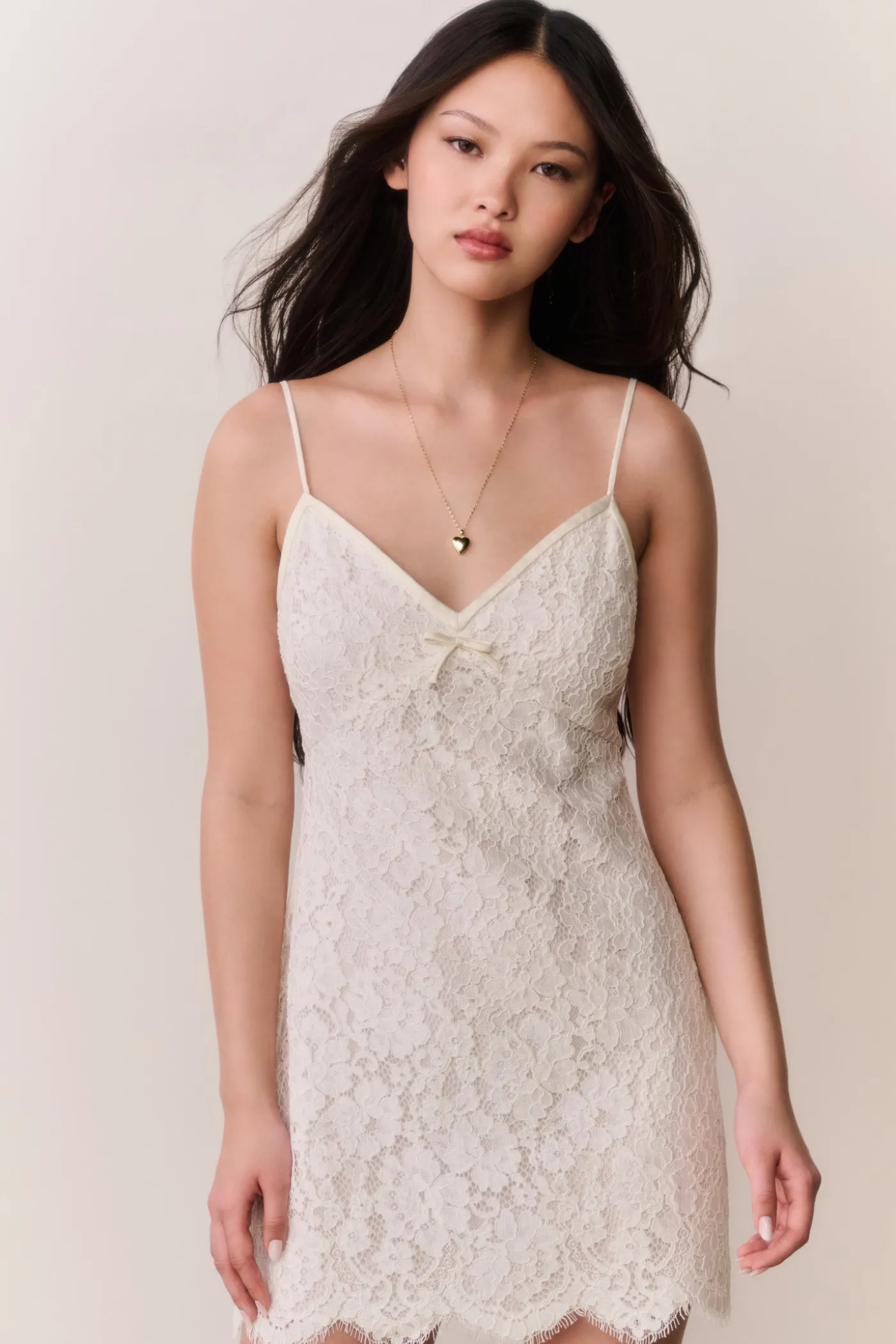Petaline Lace Mini Dress