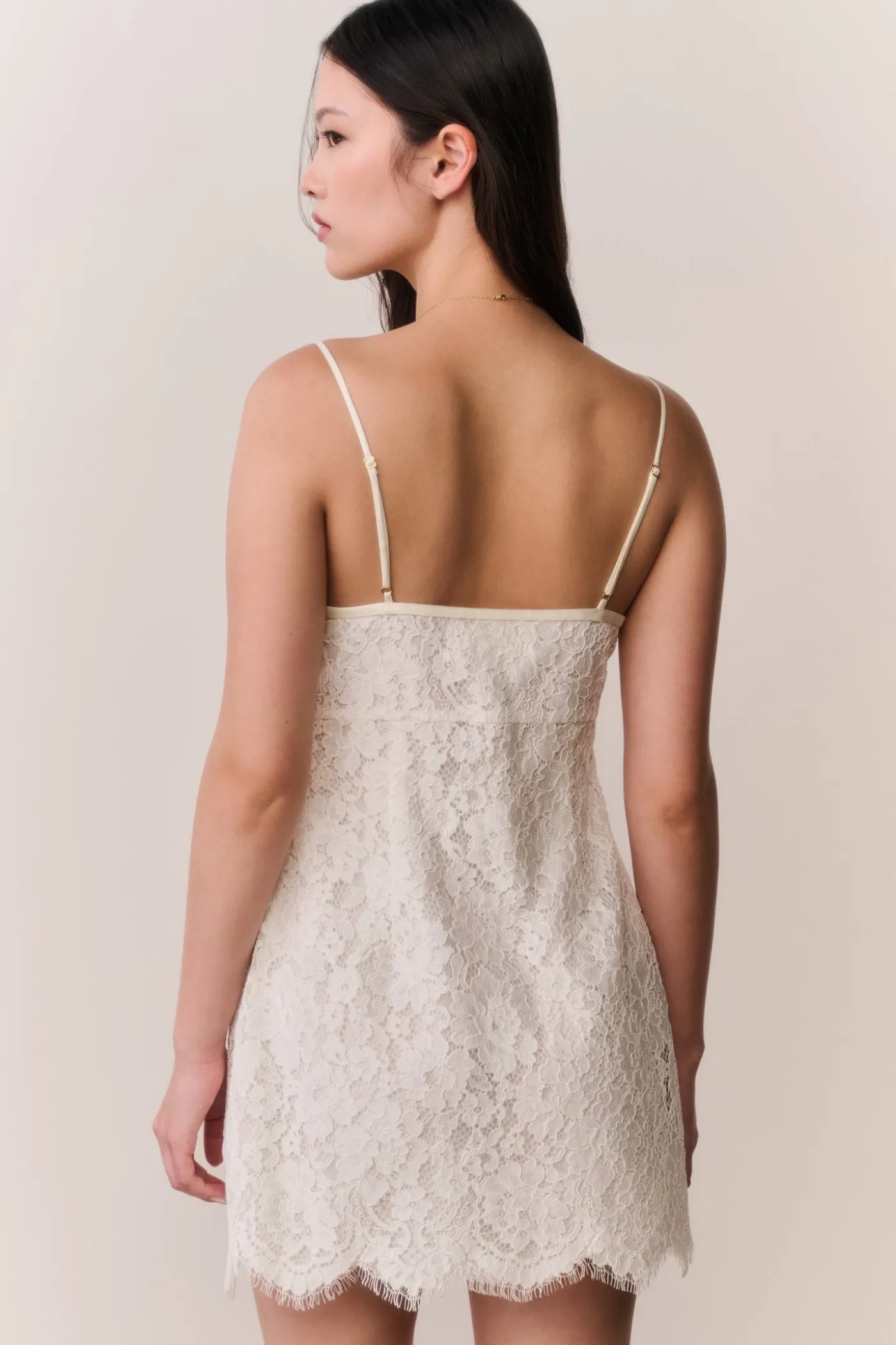 Petaline Lace Mini Dress
