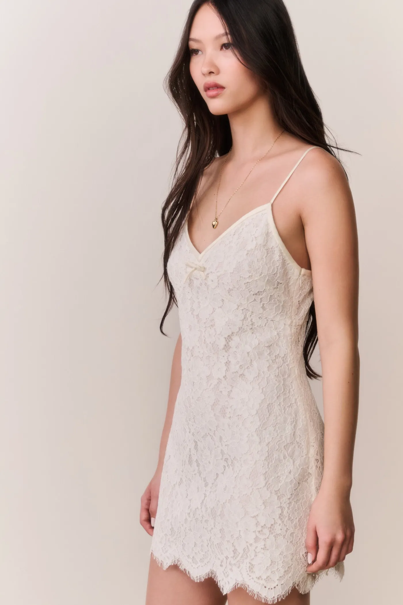Petaline Lace Mini Dress