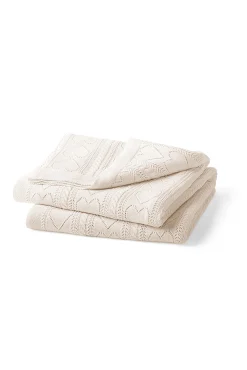 Pointelle Throw Blanket