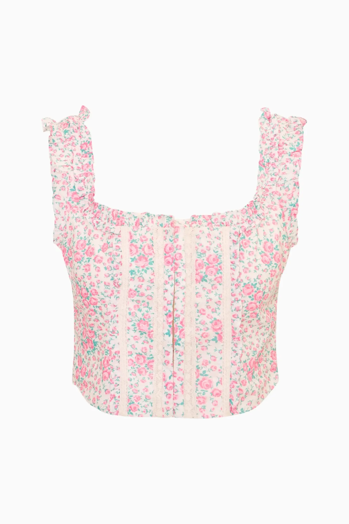 Re-Edition Georgie Floral Cotton Bustier
