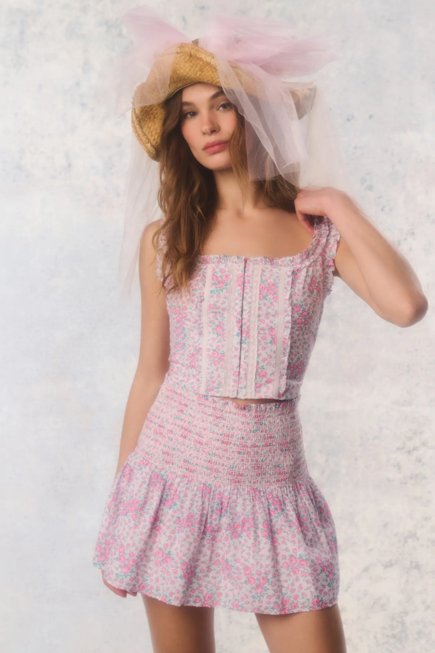 Re-Edition Georgie Floral Cotton Bustier