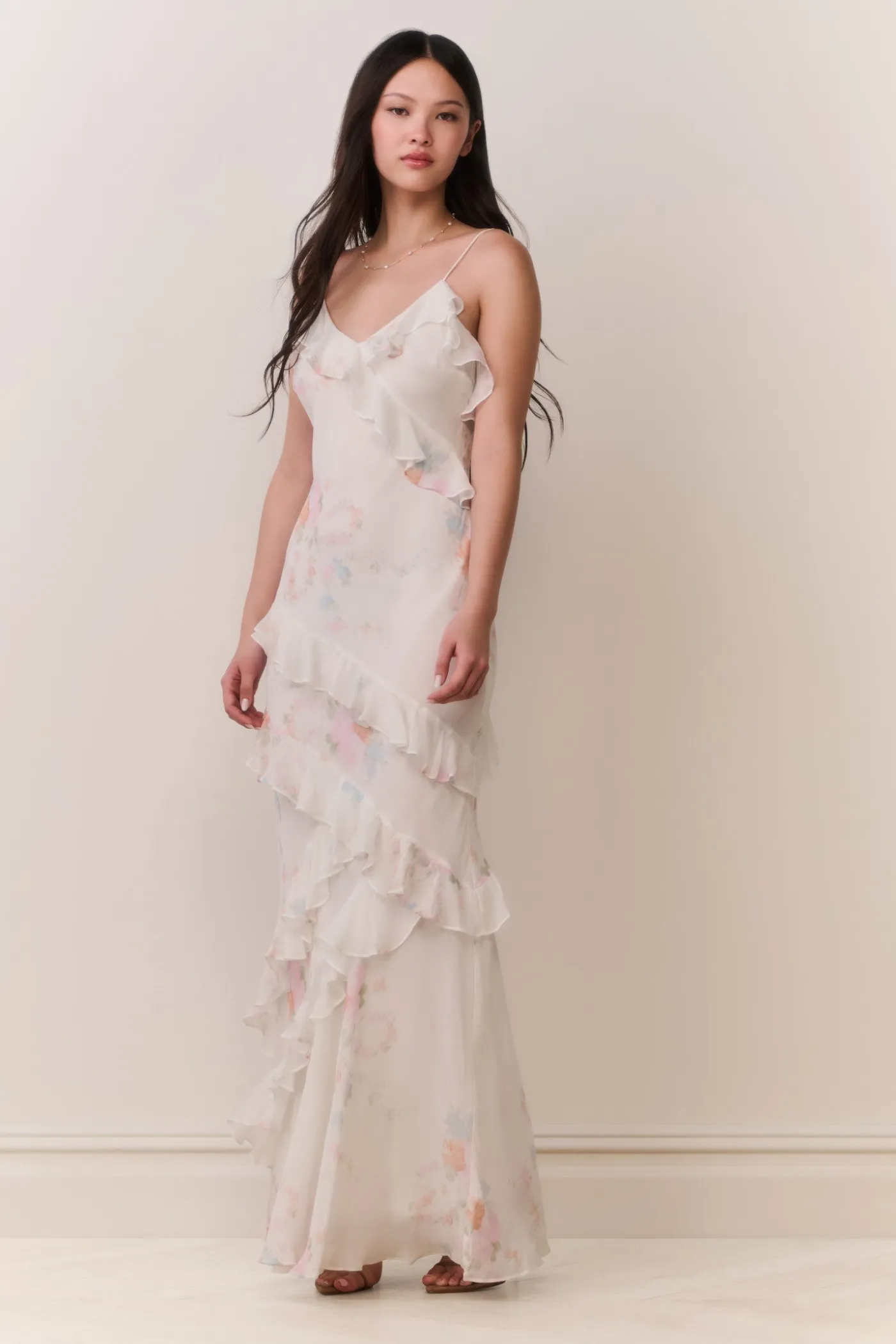 Rialto Floral Bow Print Maxi Dress