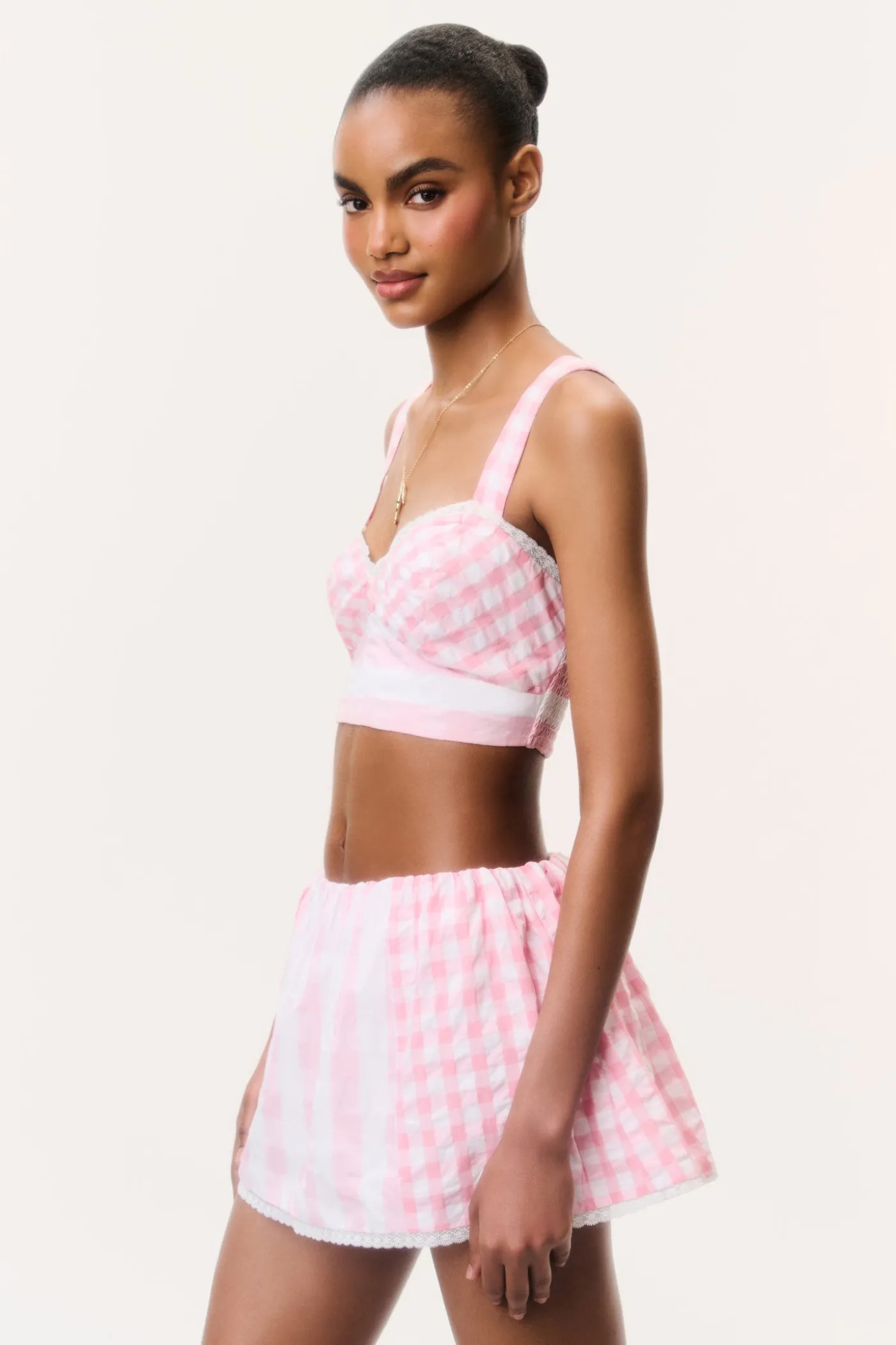 Ricky Seersucker Bralette Top