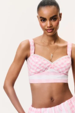 Ricky Seersucker Bralette Top