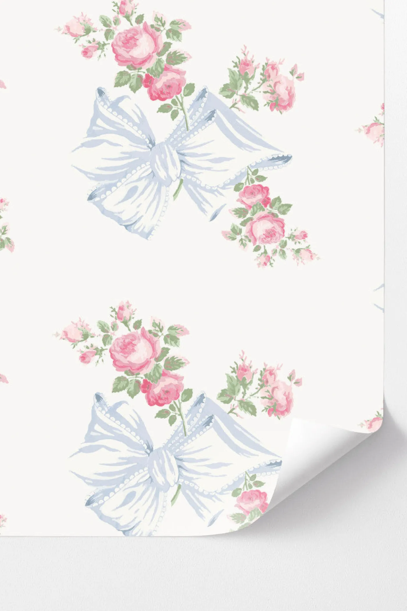 Rosa Beaux Pastel Blue Peel + Stick Wallpaper