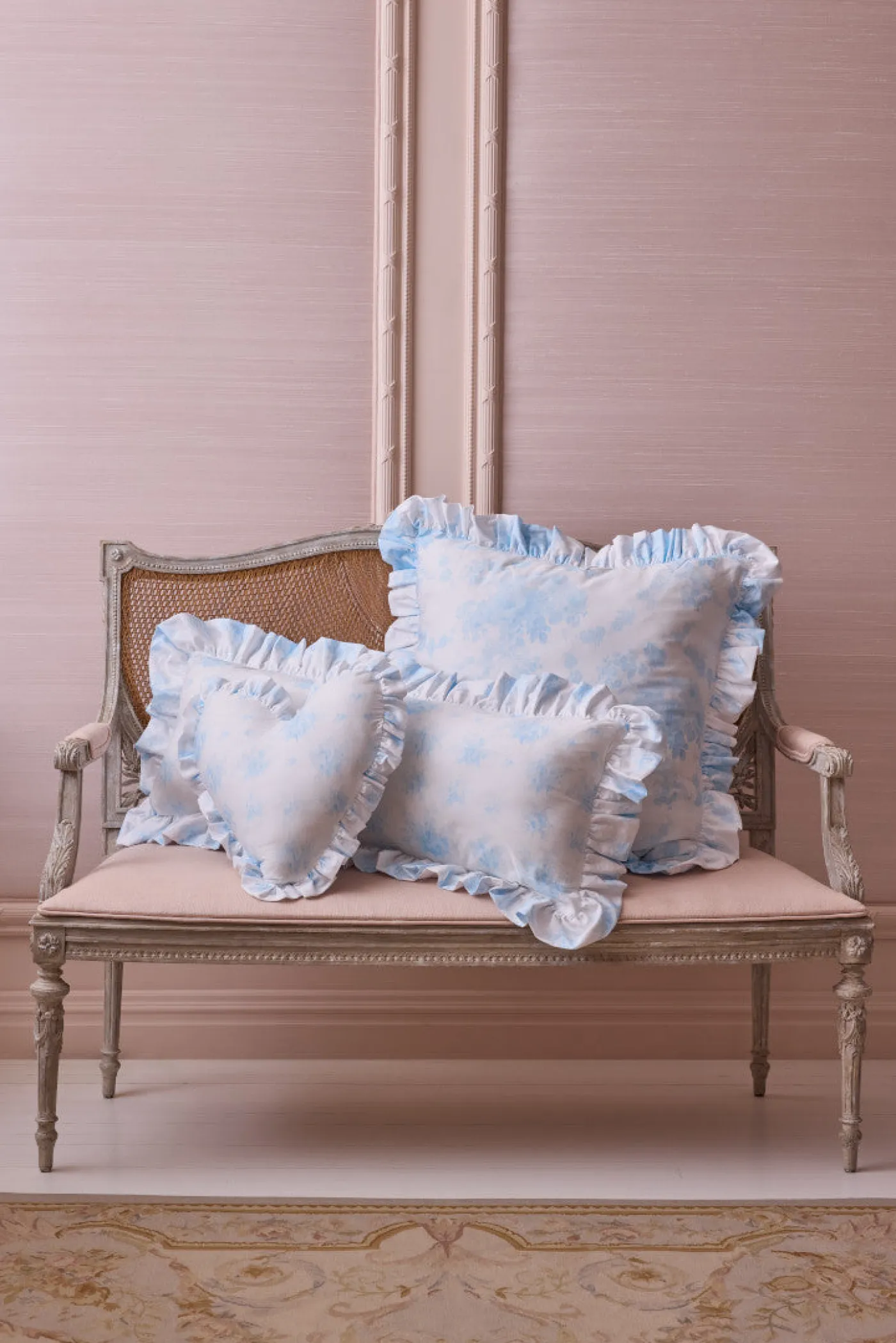 Ruffle Heart Pillow