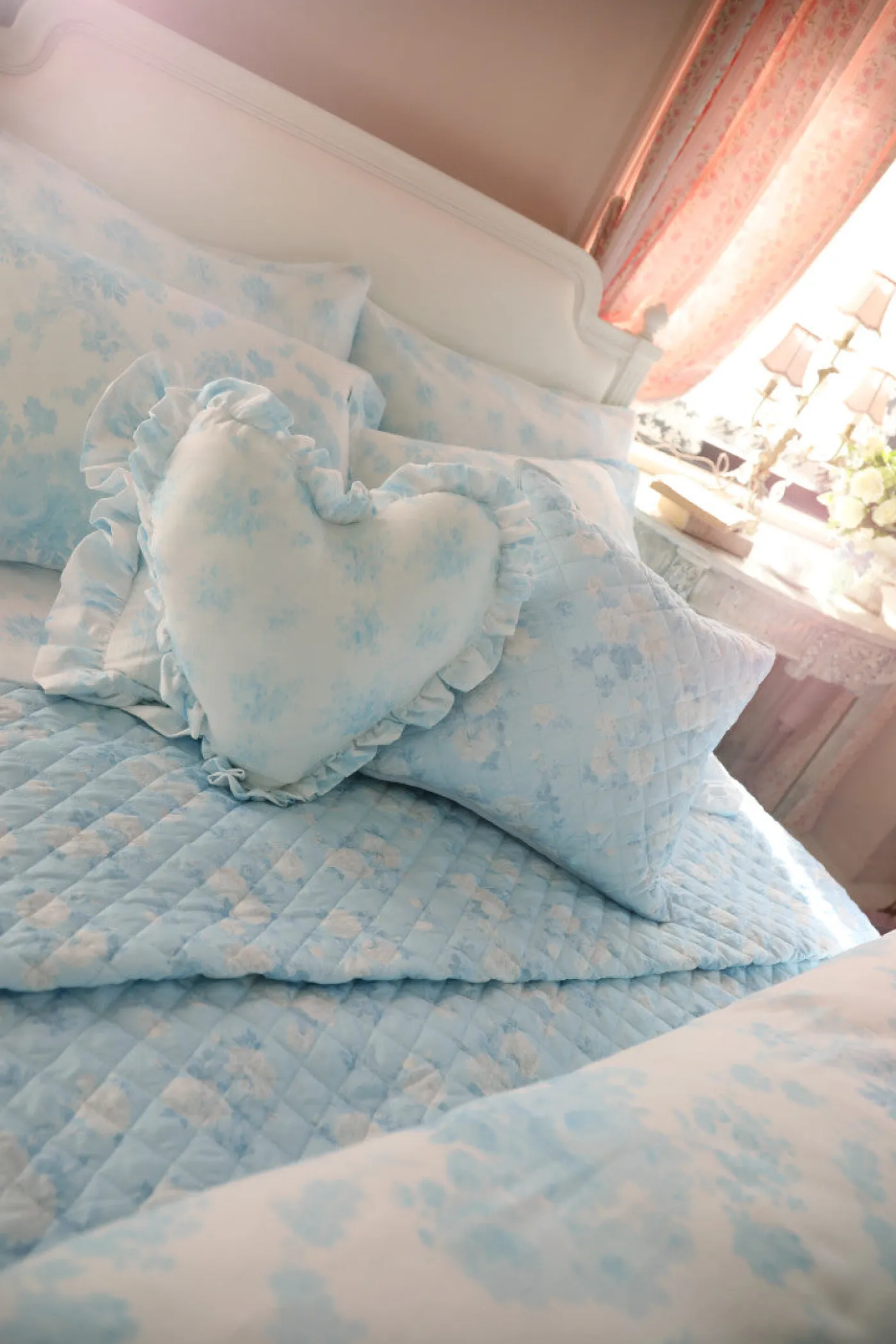 Ruffle Heart Pillow