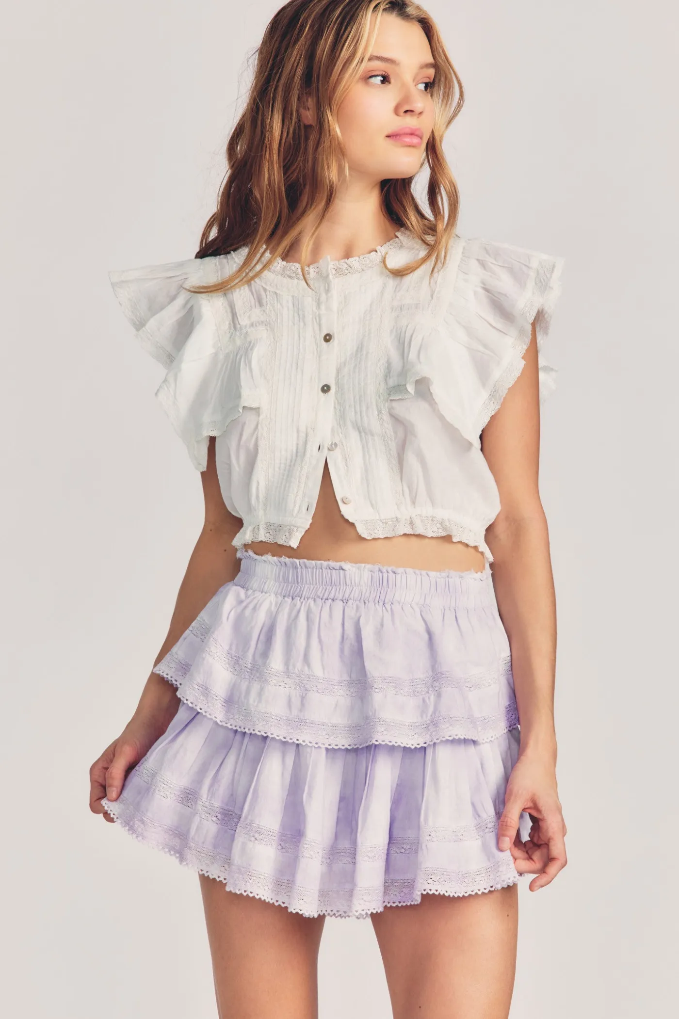 Ruffle Mini Heritage Skirt