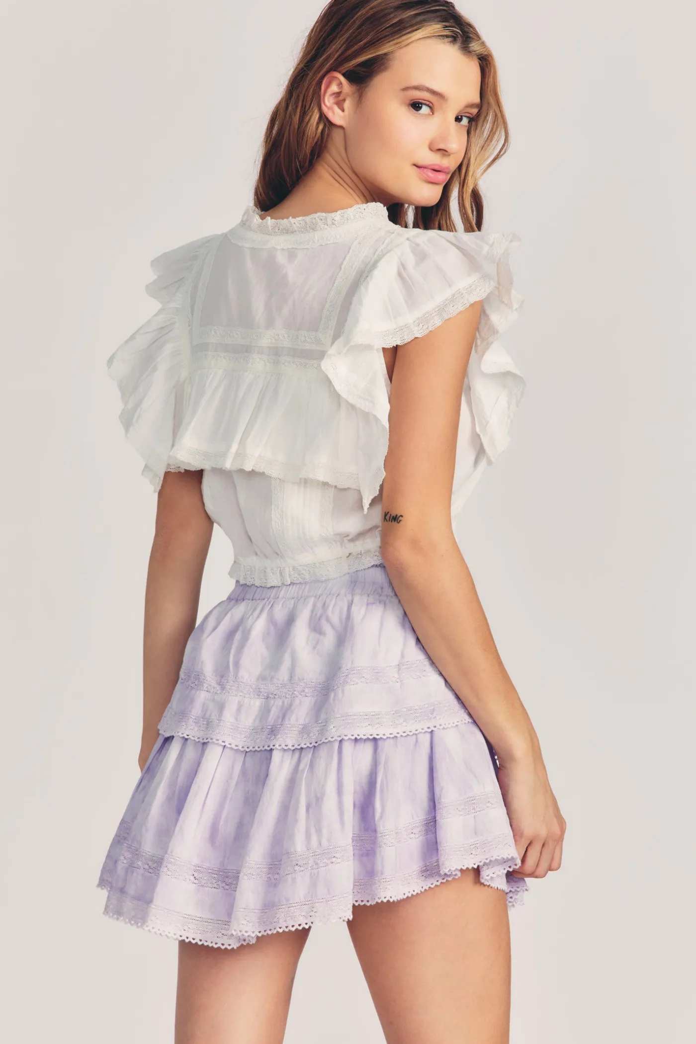 Ruffle Mini Heritage Skirt