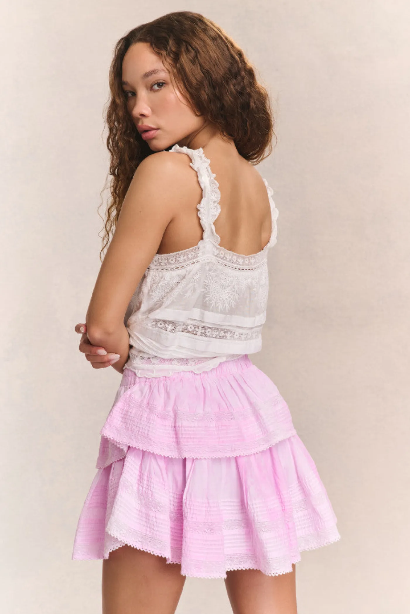 Ruffle Mini Heritage Skirt