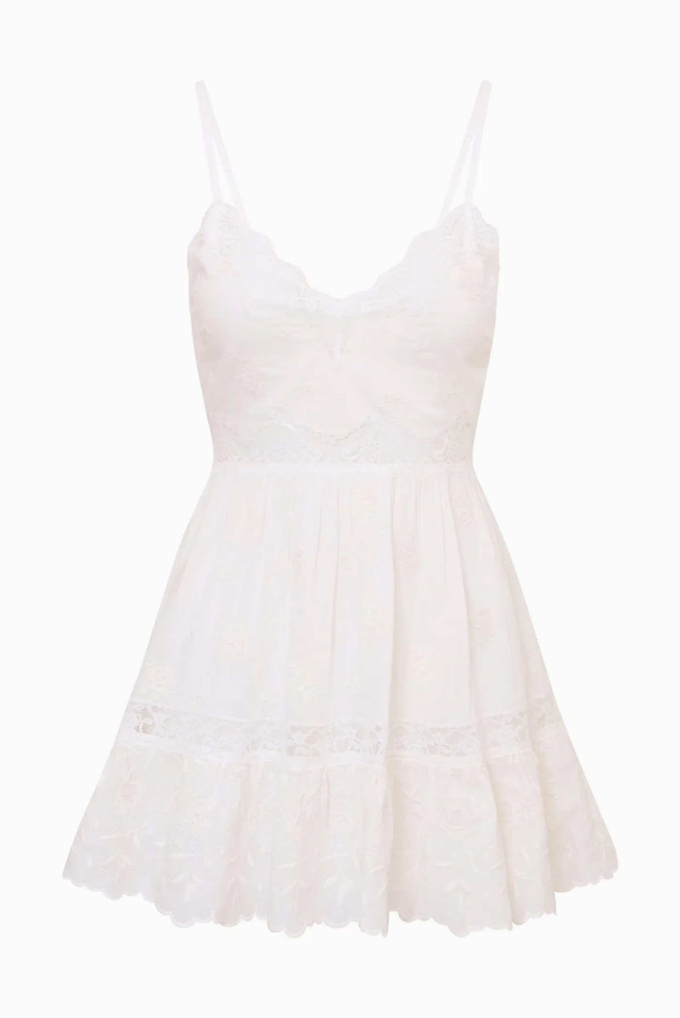 Soli Cotton Lace Mini Dress