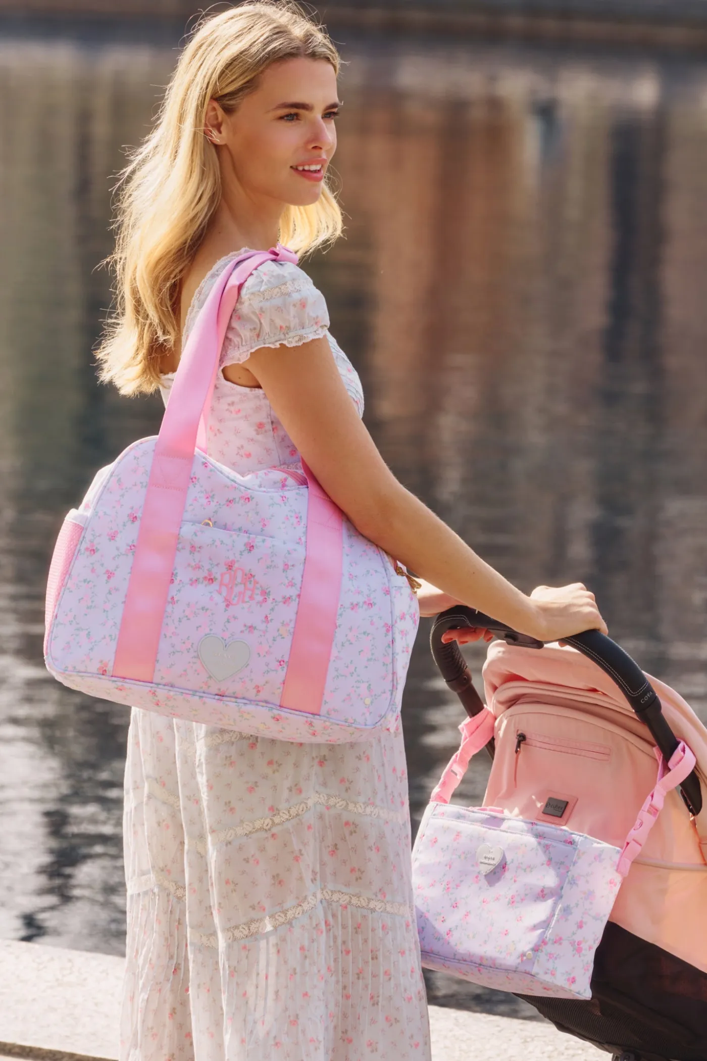STATE x LoveShackFancy Floral Stroller Organizer