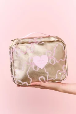 STATE x LoveShackFancy Gold Benson Toiletry Kit