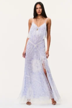 Stelline Sheer Silk Maxi Dress