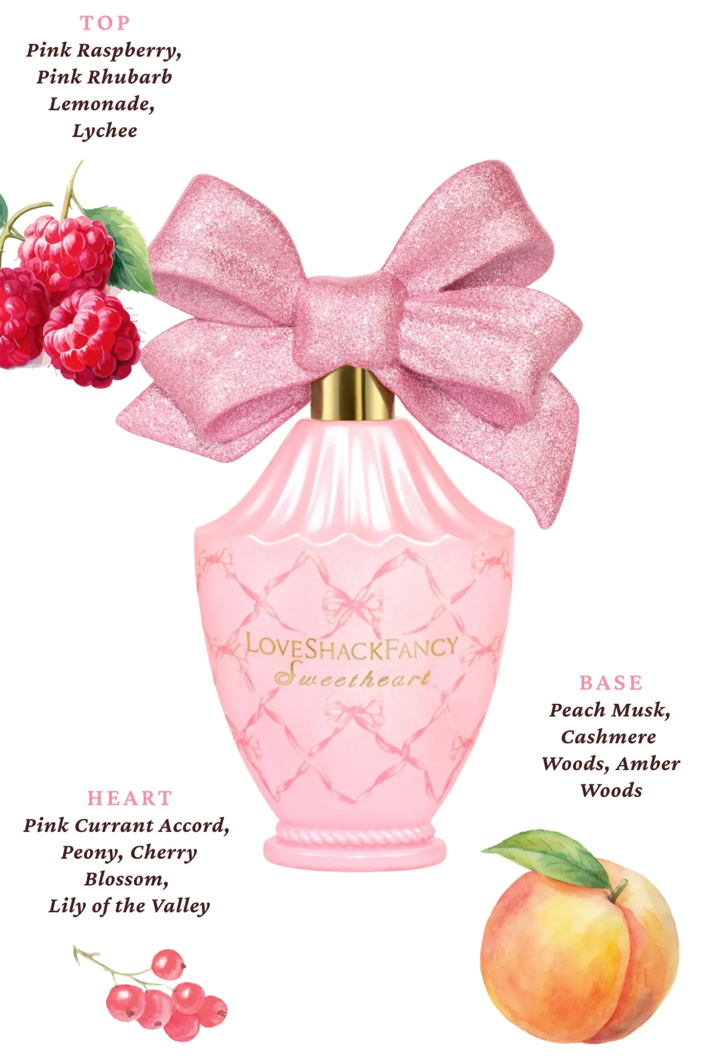 Sweetheart Eau de Parfum with Pink Raspberry and Peach Musk