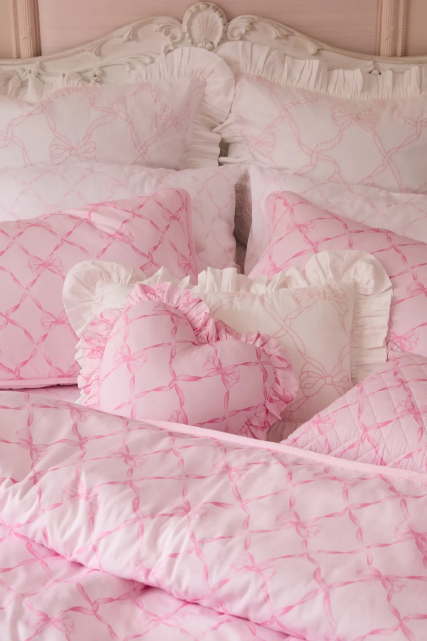 Sweetheart Printed Duvet Cover + Sham Set