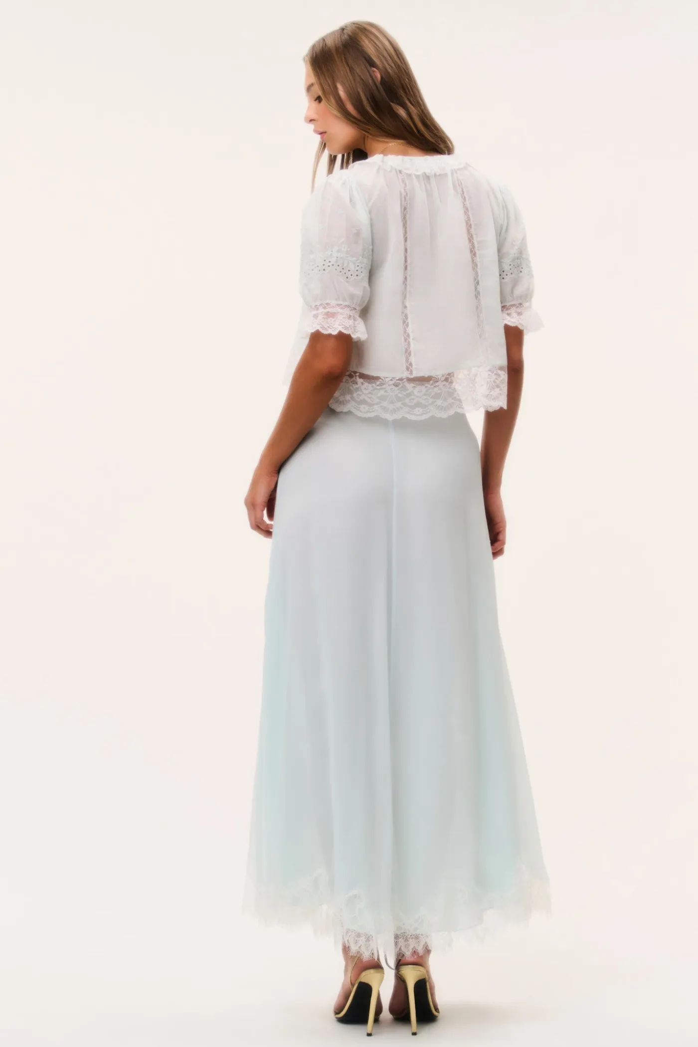 Sybel Silk Chiffon Maxi Skirt
