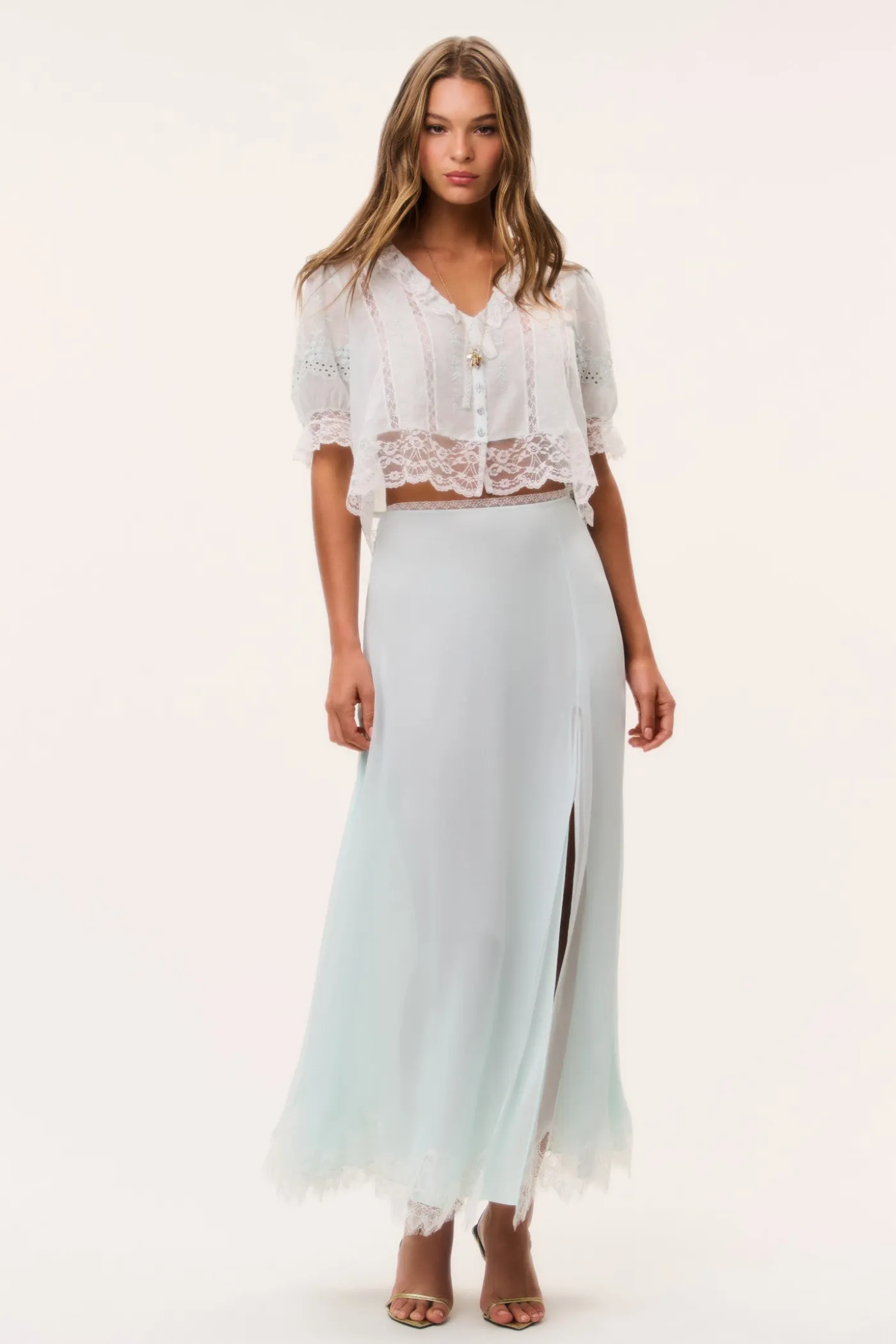 Sybel Silk Chiffon Maxi Skirt