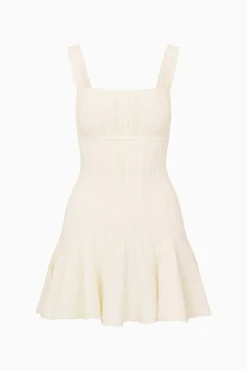 Tabatha Stretch Pointelle Mini Dress
