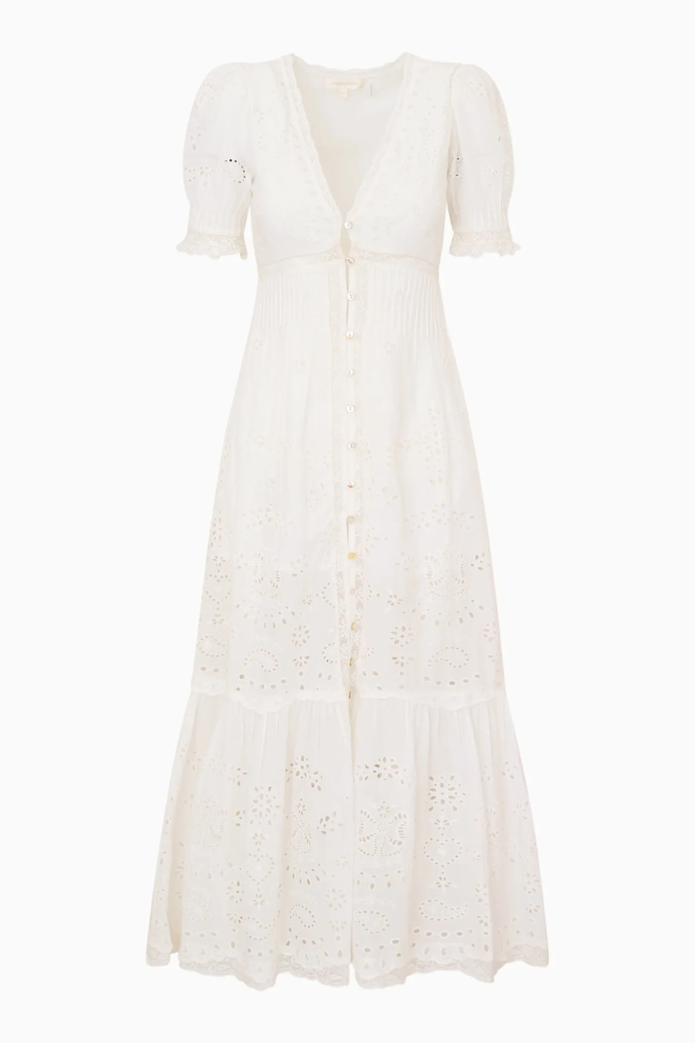 Tarragon Cotton Bandana Eyelet Midi Dress