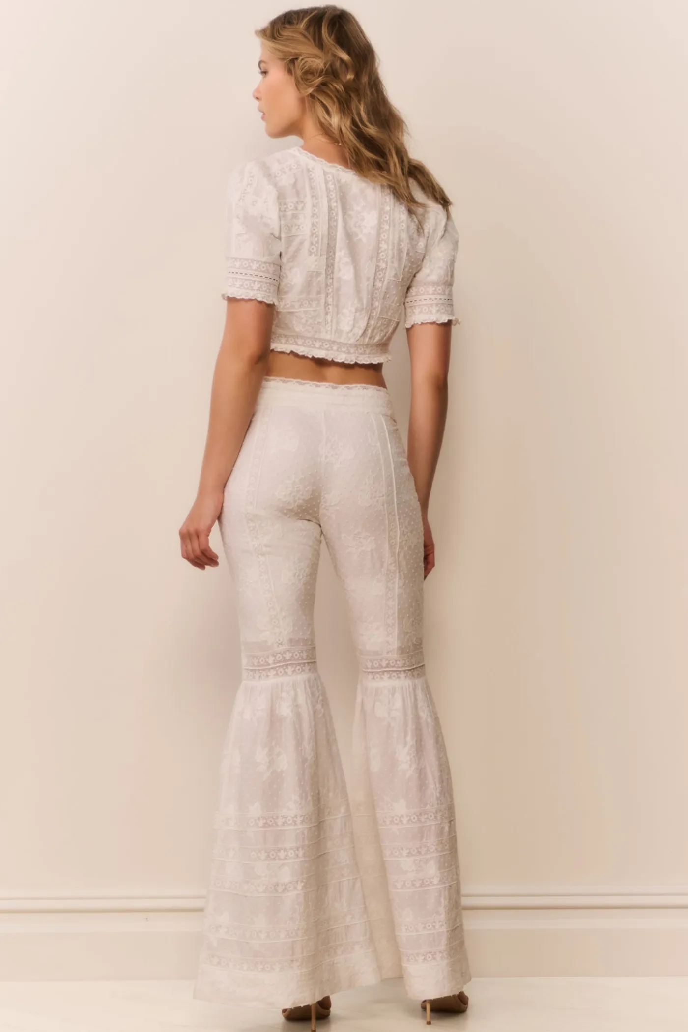 Tevla Cotton Victorian Bell Bottom Pant