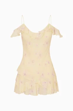 Timara Floral Chiffon Mini Dress