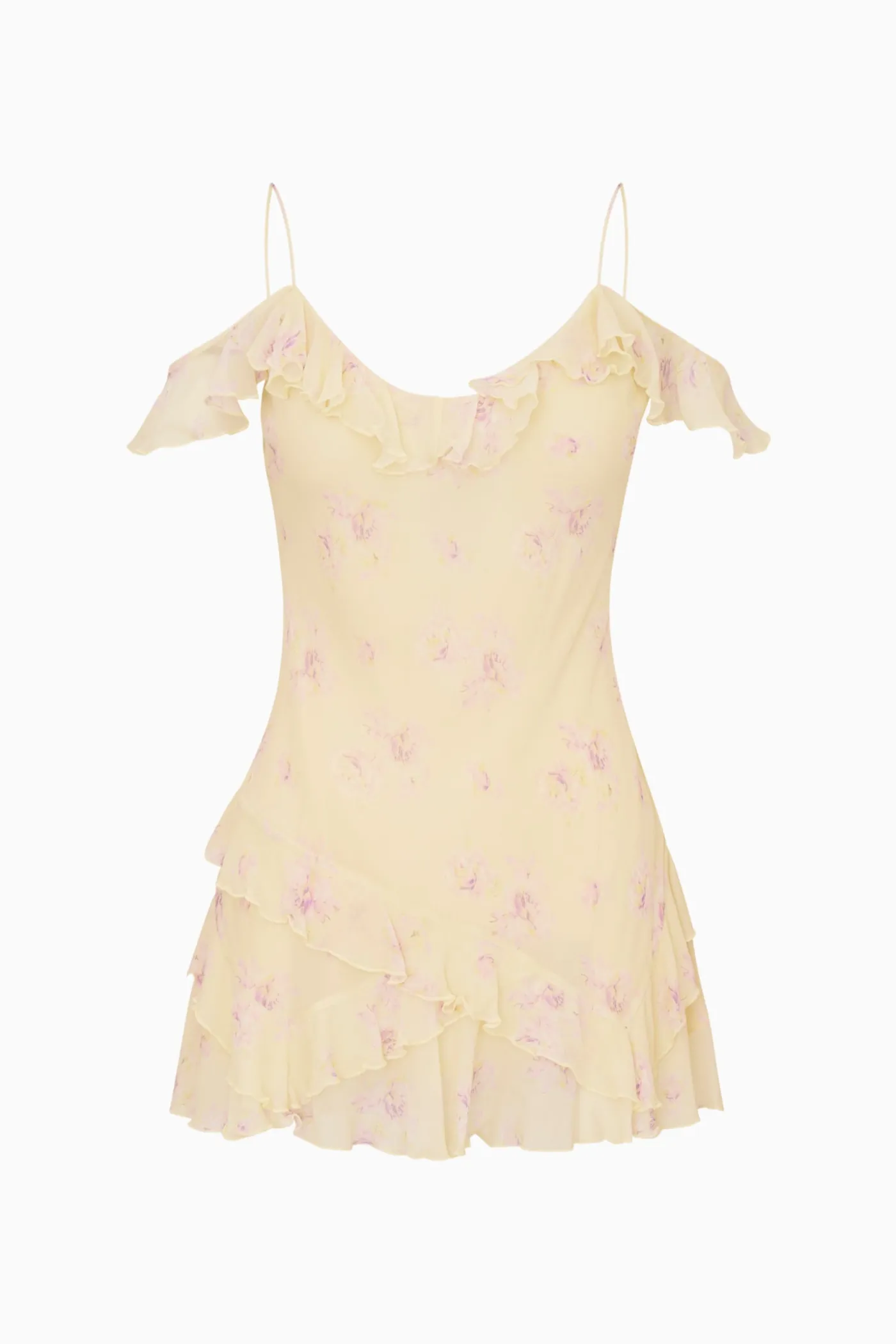 Timara Floral Chiffon Mini Dress