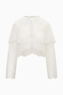 Tourelle Sheer Lace Blouse