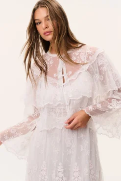 Tourelle Sheer Lace Blouse