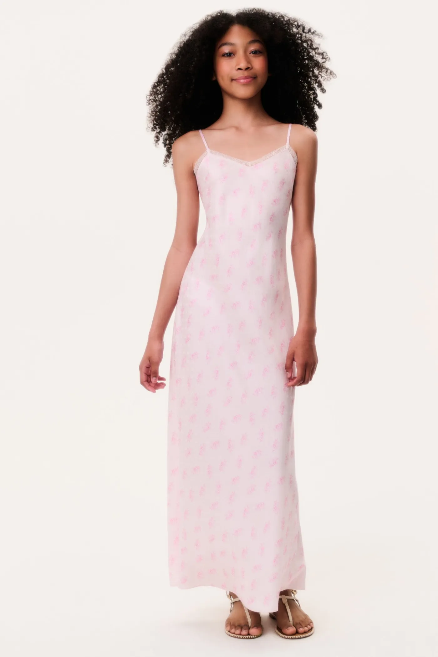 Tween Adelise Silk-Blend Slip Dress