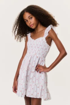Tween Cherry Stripe Avenora Dress