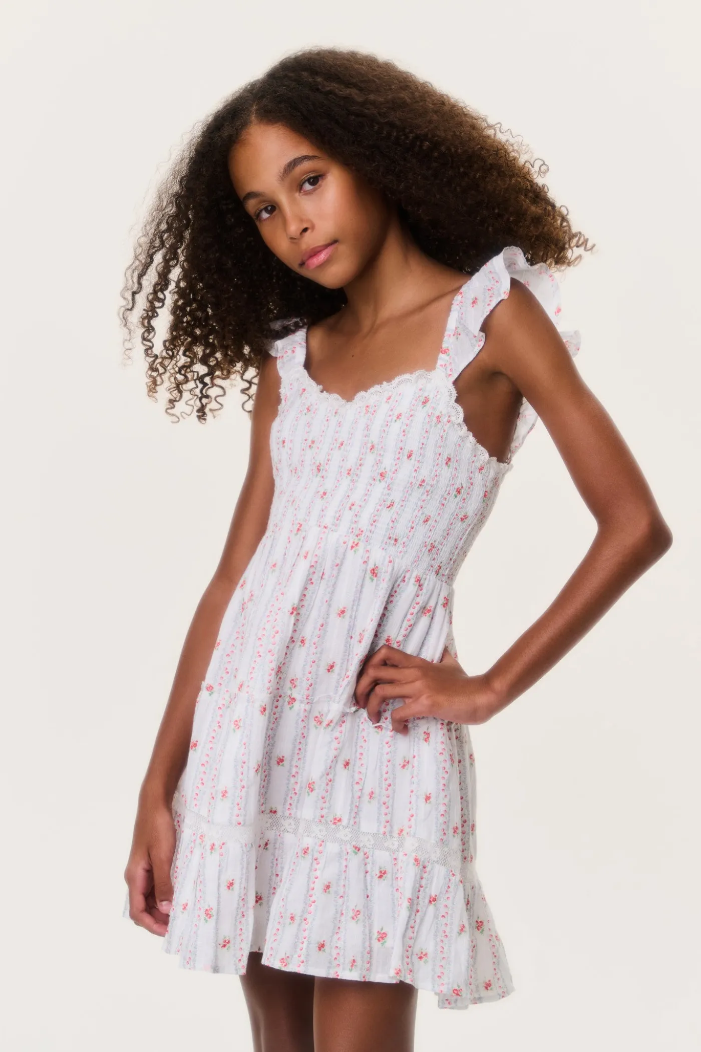 Tween Cherry Stripe Avenora Dress