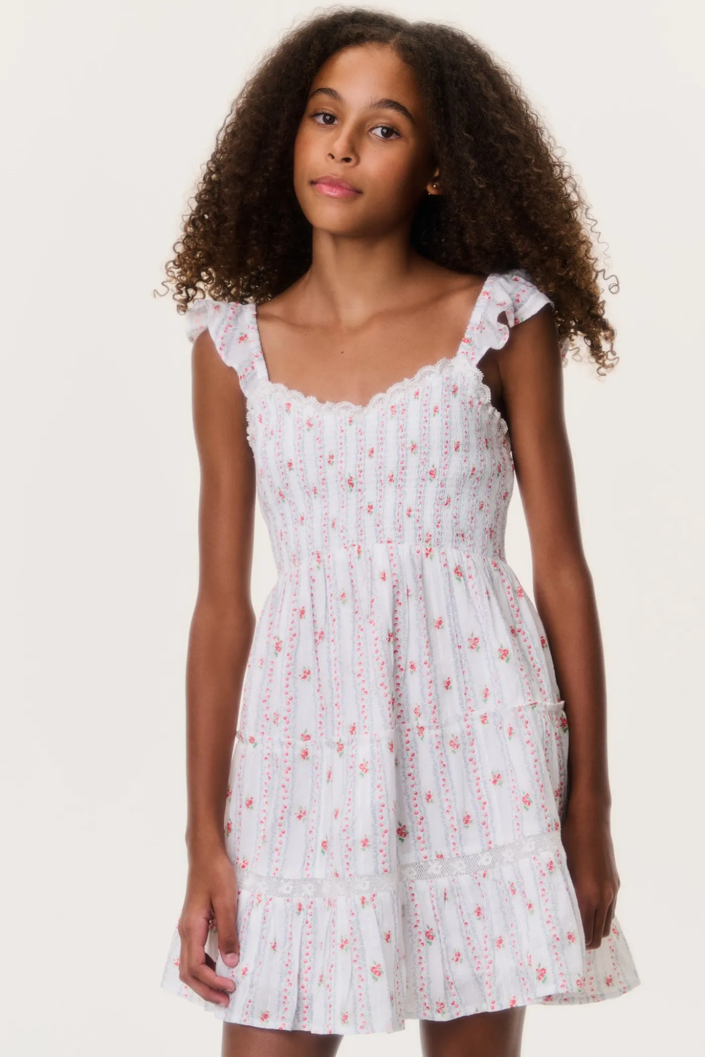 Tween Cherry Stripe Avenora Dress