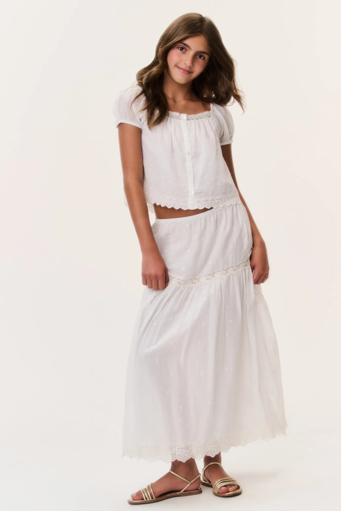 Tween Cotton Lace Norael Skirt