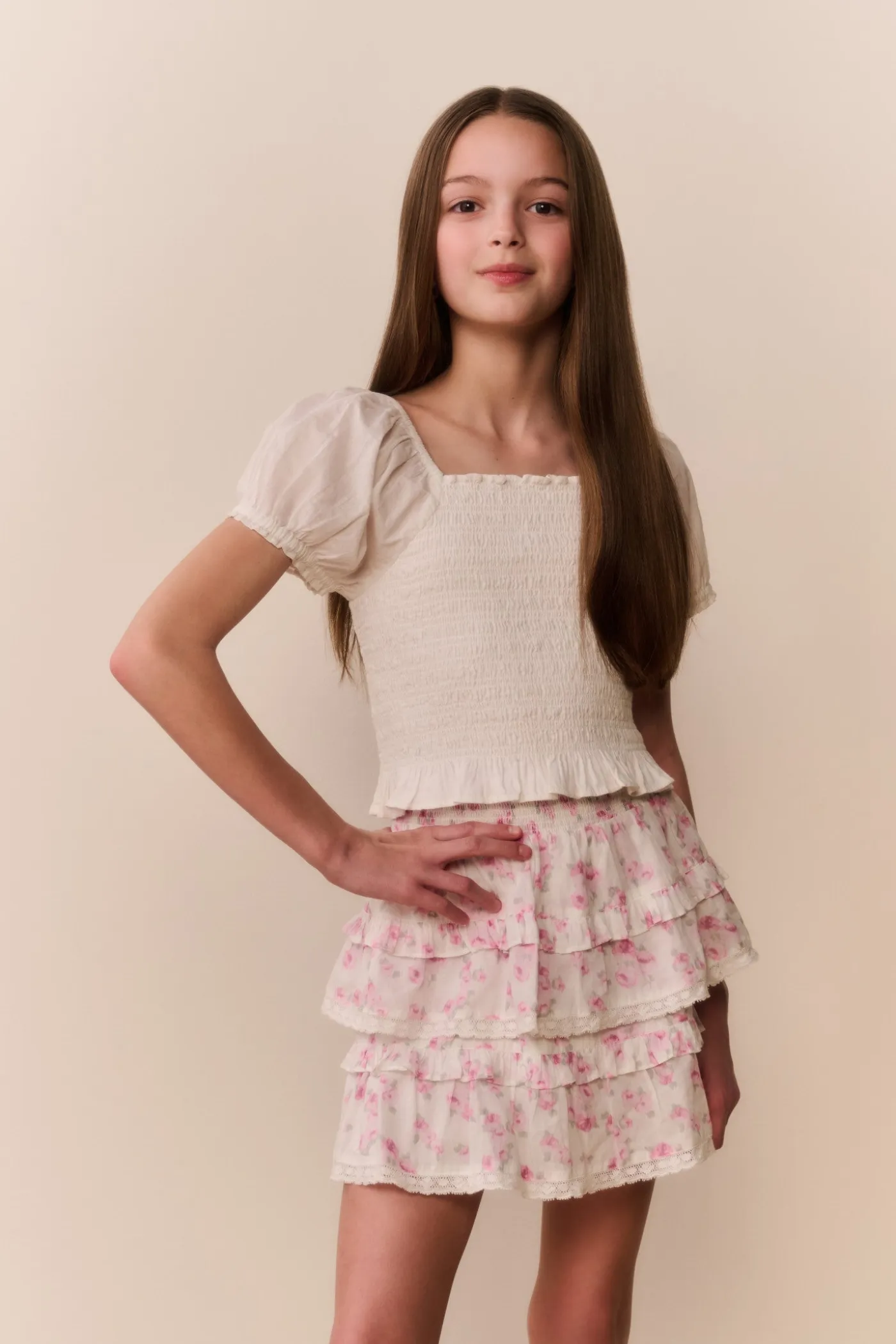 Tween Floral Blooms Billie Skirt