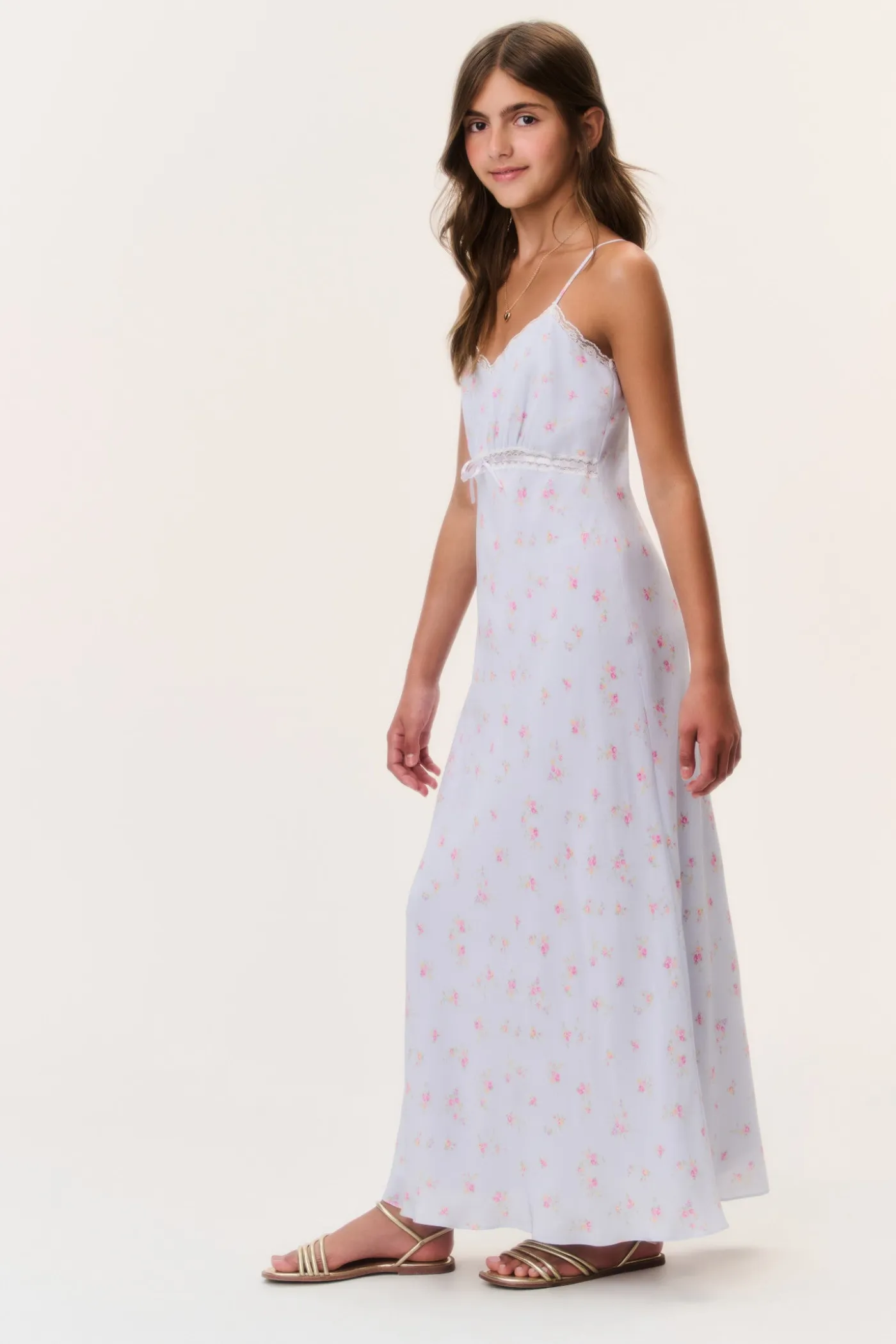 Tween Floral Crepe Esmaril Dress