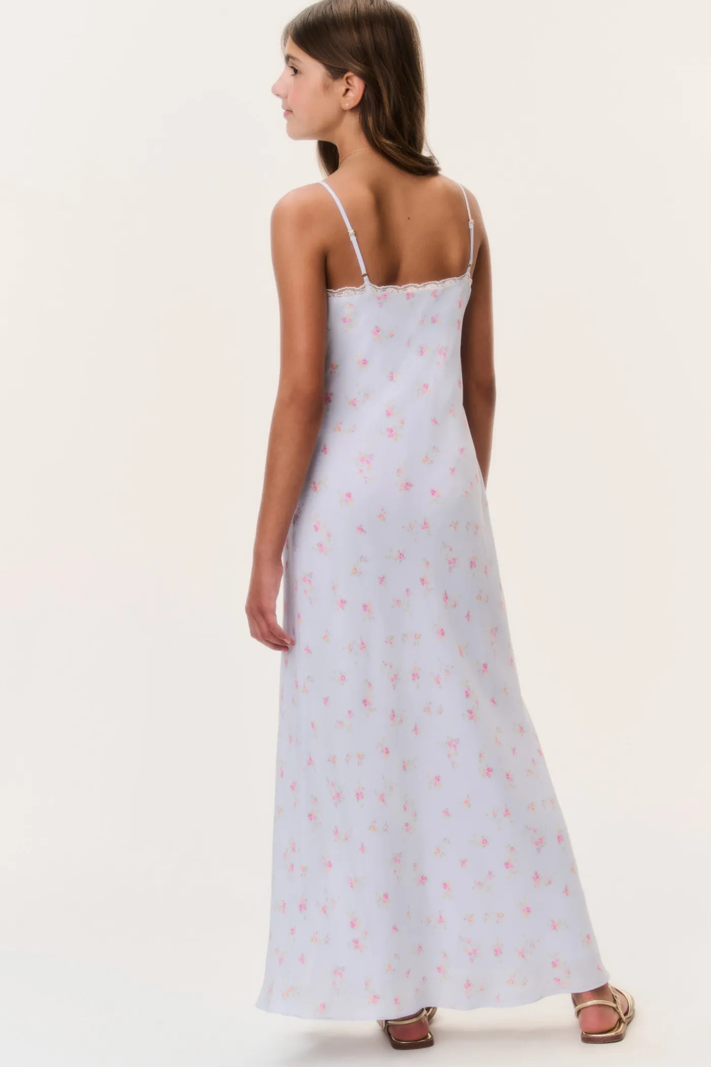 Tween Floral Crepe Esmaril Dress
