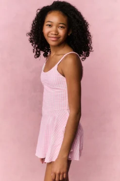 Tween Gingham Kishori Active Dress