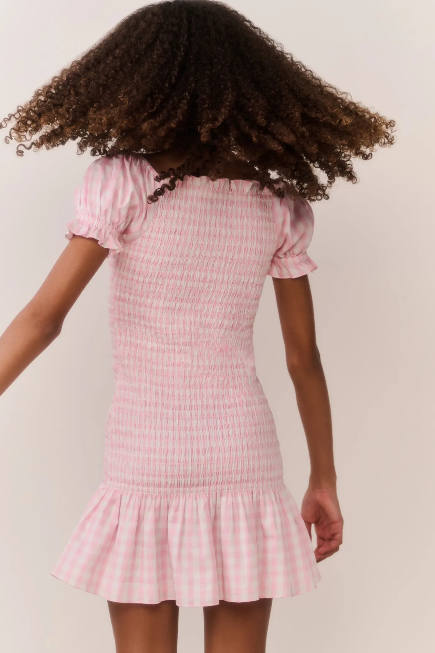 Tween Mosa Cotton Gingham Dress