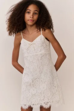 Tween Petaline Lace Mini Dress