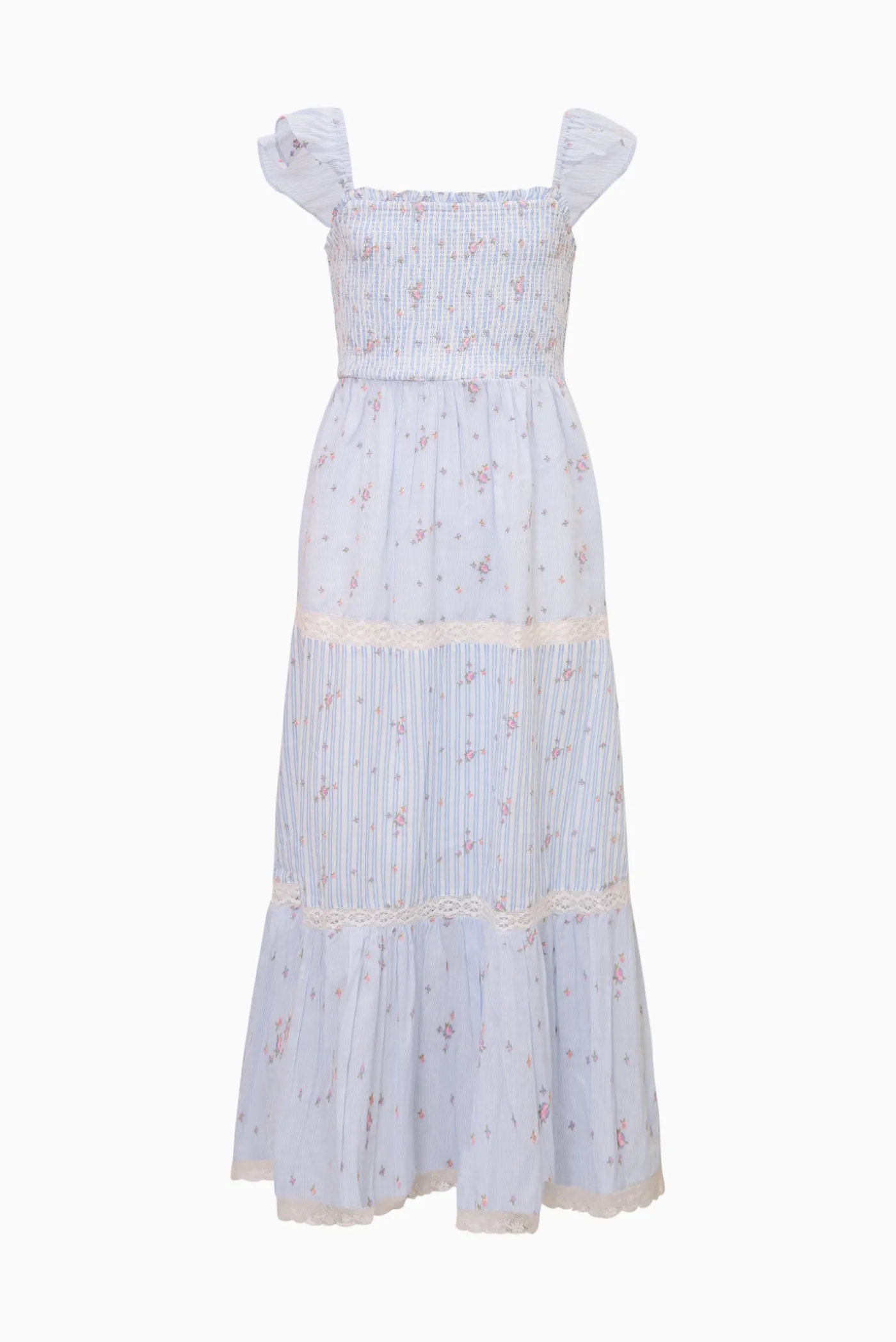 Tween Rhiannon Striped Floral Dress