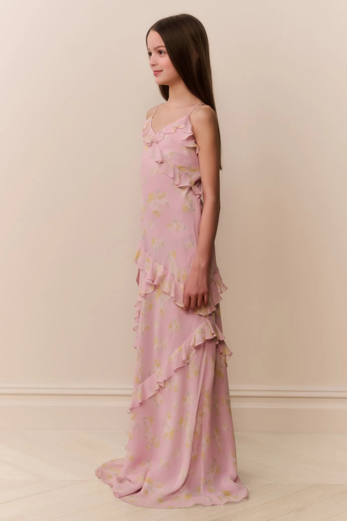 Tween Rialto Floral Chiffon Dress