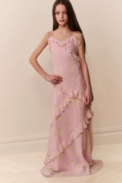 Tween Rialto Floral Chiffon Dress