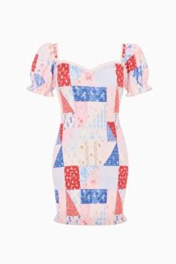 Tween Solier Patchwork Mini Dress