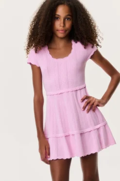 Tween Stretch Pointelle Jovie Dress